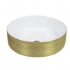 Lavabo Heller White&Gold
