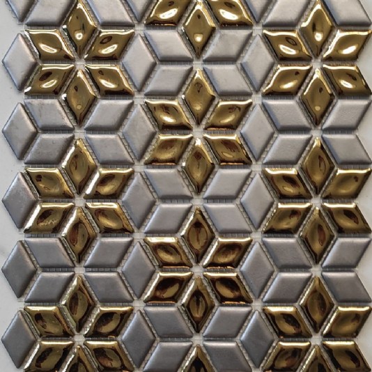 Altın Platin Porselen Mozaik