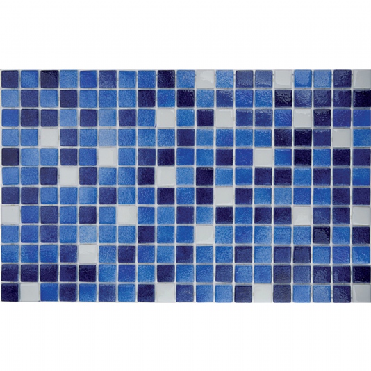 FH-25129 Püskürtme Kobalt, Mavi ve Beyaz Karışım 25x25