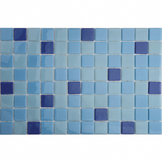 FH-40121 Kobalt, Mavi, Açık Mavi Karışım 40x40