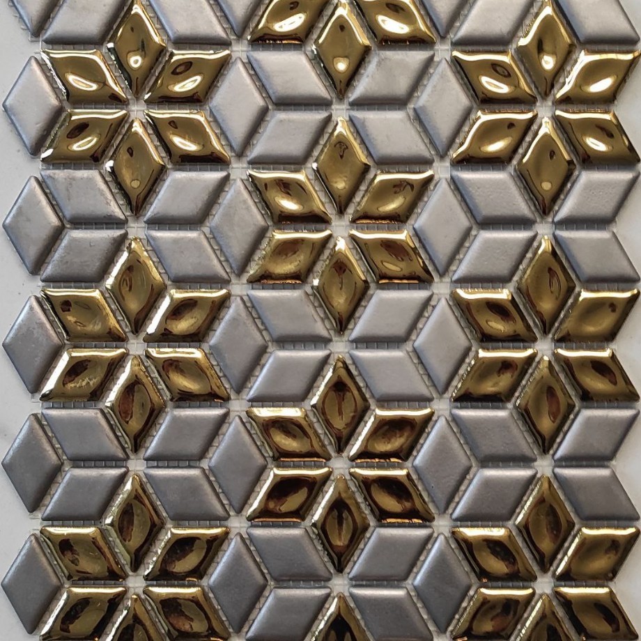 Altın Platin Porselen Mozaik